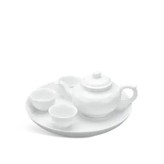 Bộ trà sứ Minh Long 0.45 L - Daisy - Trắng