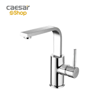 Vòi lavabo chậu rửa mặt Caesar B750CU nóng lạnh kèm nút xả nhấn