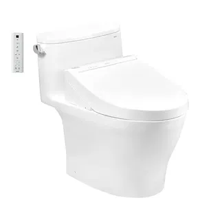 Bồn cầu 1 khối TOTO MS887CRW15 nắp rửa C5 - TCF24460AAA