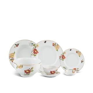 Bộ đồ ăn sứ Minh Long 25 sản phẩm (B) - Camellia - Cát Tường