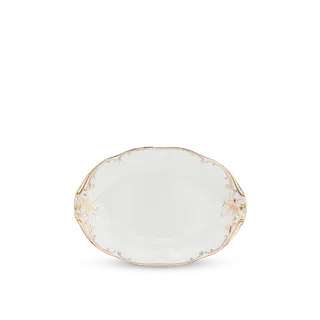 Dĩa sứ Minh Long oval - Đài Các IFP - Trang trí hoa