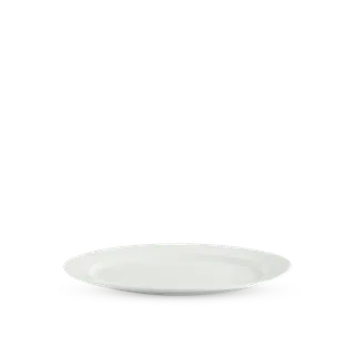 Dĩa oval sứ Minh Long 45 cm - Jasmine Lys - Trắng Ngà