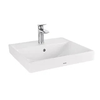 Lavabo chậu rửa mặt TOTO LT710CSR#XW đặt bàn sứ chống bám bẩn