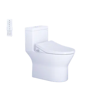Bồn cầu 1 khối C1374F nắp rửa điện tử TAF512H