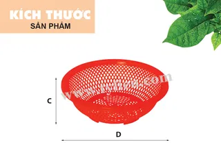 Rổ 282 (loại 2) nhựa Tý Liên No.0307