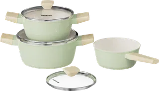 Bộ nồi Nano Ceramic đáy từ Sunhouse Healthy SHG798C