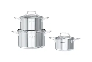 Bộ nồi Inox 304 liền đáy Sunhouse Healthy SHG709