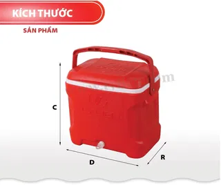 Thùng Đá Happy - 24 (loại 1) nhựa Tý Liên No.0825