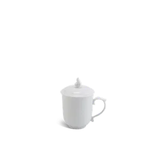 Ca trà sứ Minh Long 0.30 L - Mẫu Đơn - Trắng