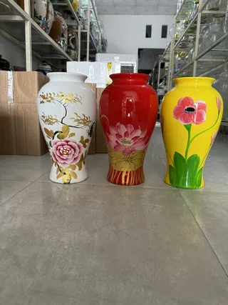 Lọ hoa gốm Bát Tràng đùi dế s1