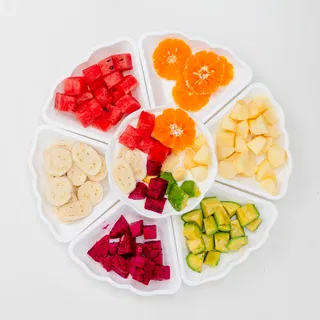 Bộ bát đĩa nhựa Việt Nhật hoa mặt trời bé 6811