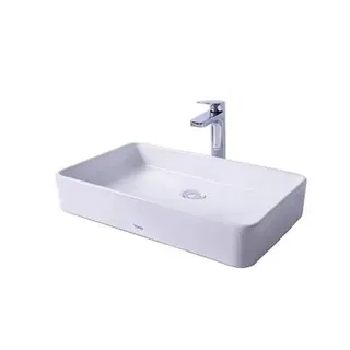 Lavabo chậu rửa mặt TOTO LT952#XW đặt bàn sứ chống bám bẩn