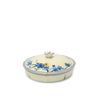 Khay mứt 5 ngăn - Misc Assortment - Hoa Mai Phú Quý (Viền vàng)