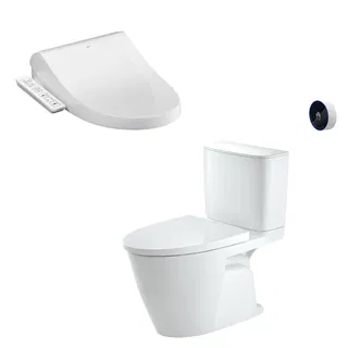 Bồn cầu 2 khối INAX ACT-602 xả cảm ứng nắp rửa CW-H18VN
