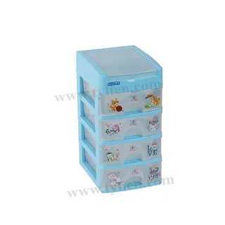 Tủ Nhựa Mini S Trắng Trong 5 Ngăn nhựa Tý Liên No.0723