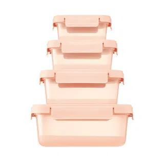 Bộ 4 hộp thực phẩm nắp gài INOCHI Hokkaido 500-950-1650-2750ml