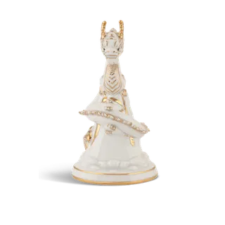 Tượng rồng Long Phù Đại Khánh sứ Minh Long 23.9 cm - Màu Trắng