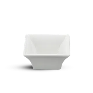 Chén chấm vuông sứ Minh Long 7 cm - Vuông Lys - Trắng Ngà