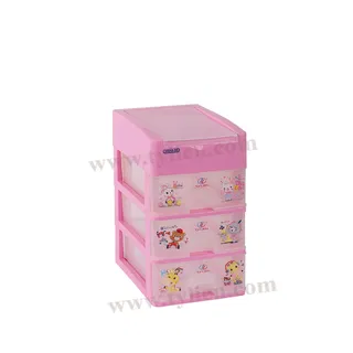 Tủ Nhựa Mini M Trắng Trong 4 Ngăn nhựa Tý Liên No.0724