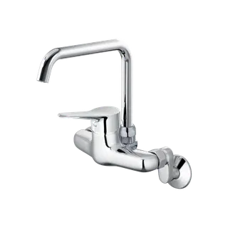 Vòi chậu rửa chén Caesar K527C nóng lạnh gắn tường