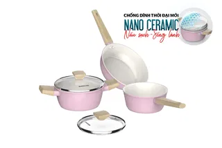 Bộ nồi phủ sứ Nano đáy từ Sunhouse Healthy SHG7979MP3
