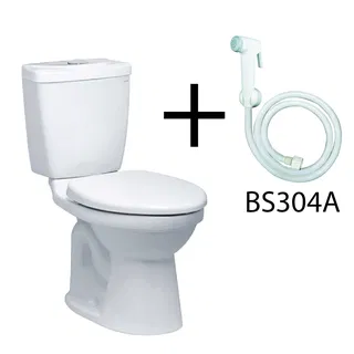 Bồn cầu 2 khối Caesar CTS1325 xả 1 nhấn nắp êm
