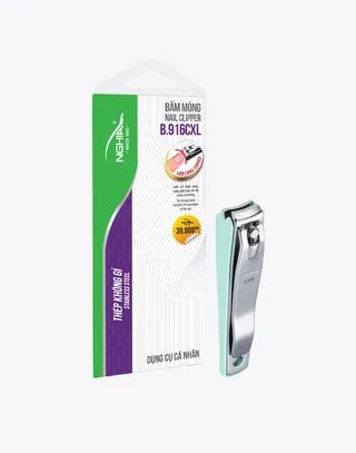 Bấm móng Kềm Nghĩa B.916C-XL (khay nhựa)