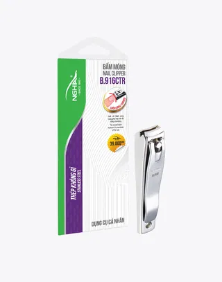 Bấm móng Kềm Nghĩa B.916C-TR (khay nhựa)