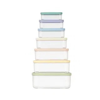 Bộ 7 hộp thực phẩm chữ nhật INOCHI Hokkaido 500-750-1000-1500-2000-2500-3500ml