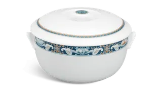 Thố sứ Minh Long 18 cm + nắp - Jasmine - Phước Lộc Thọ
