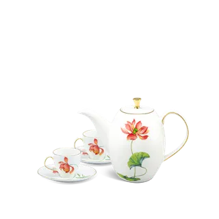 Bộ trà sứ Minh Long cao 0.47 L - Anna - Hương Sen