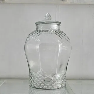 Bình thủy tinh ngâm rượu 15 lít kim cương