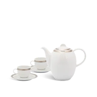 Bộ trà sứ Minh Long cao 0.8 L - Sago - Thiên Tuế.