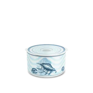 Hộp dưỡng sinh tròn đựng thực phẩm sứ Minh Long 15 cm + nắp (K) - Dưỡng Sinh - Đại Dương