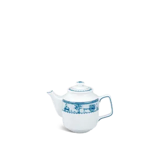 Bình trà sứ Minh Long 0.7 L + nắp - Jasmine - Thôn Dã