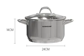 Nồi Inox 3 đáy Sunhouse SHG301-24