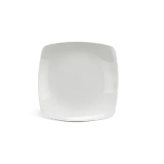 Dĩa vuông ảo sứ Minh Long 18 cm - Misc Assortment Lys - Trắng Ngà