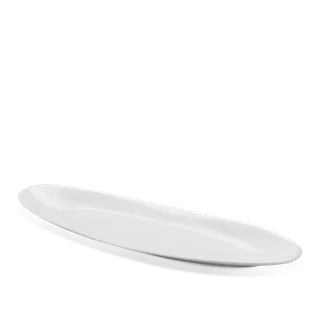 Khay oval cạn sứ Minh Long 47 x 14 cm - Misc Assortment Lys - Trắng Ngà