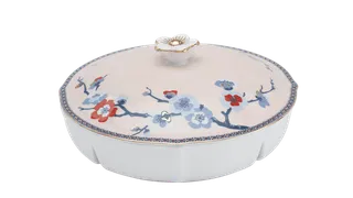 Khay mứt sứ Minh Long 5 ngăn - Hoa Đào Thịnh vượng