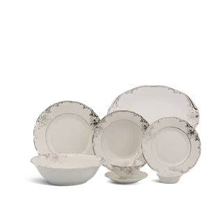Bộ đồ ăn sứ Minh Long Âu-Á 45 sản phẩm - Đài Các - Trang Trí Bạch Kim