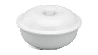 Thố sứ Minh Long 0.23 L + nắp - Daisy - Trắng