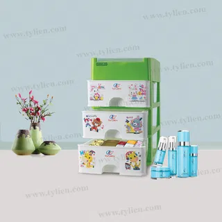 Tủ Nhựa Mini M Trắng Sữa 4 Ngăn nhựa Tý Liên No.0724