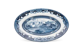 Dĩa oval sứ Minh Long 37 cm - Hoàng Cung - Hồn Việt