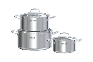 Bộ nồi Inox cao cấp 316 liền đáy Sunhouse Mama SHG825
