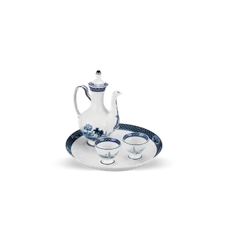 Bộ khay rượu sứ Minh Long 0.27 L - Hoàng Cung - Hồn Việt