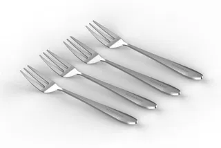 Bộ 4 nĩa dĩa hoa quả 140 inox Sunhouse KS-S4FO140I