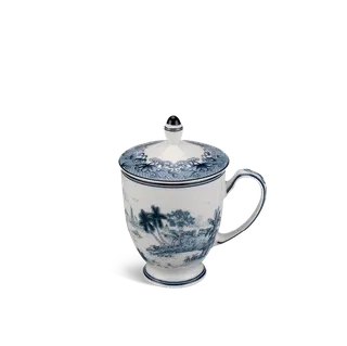 Ca trà sứ Minh Long 0.30 L - Hoàng Cung - Hồn Việt