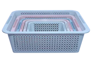 Rổ nhựa Châu Hưng chữ nhật Cao 2