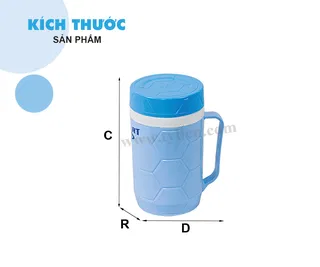 Ca Giữ Nhiệt Thể Thao - 500ml nhựa Tý Liên No.1020