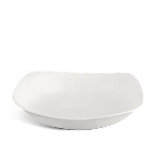 Dĩa vuông sứ Minh Long sâu 18 cm - Misc Assortment Lys - Trắng Ngà